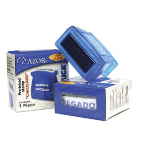 SELLO PREENTINTADO PAGADO AZUL AZOR SELLO PREENTINTADO PAGADO AZUL AZOR