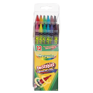 LÁPICES COLOR TWISTABLES CAJA C/12 CRAYOLA LÁPICES COLOR TWISTABLES CAJA C/12 CRAYOLA