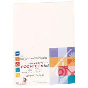 PAPEL AUTOADHERIBLE 50 HOJAS BLANCO 50H PAPEL AUTOADHERIBLE 50 HOJAS BLANCO 50H