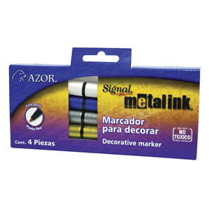 MARCADOR SIGNAL METALINK C/4 SURTIDO MARCADOR SIGNAL METALINK C/4 SURTIDO