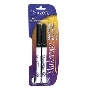 MARCADOR PERMANENTE PARA ROPA BLISTER C/2 MARCADOR PERMANENTE PARA ROPA BLISTER C/2