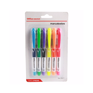 MARCATEXTOS COLORES SURTIDOS FORAY PUNTA DE CINCEL MARCATEXTOS COLORES SURTIDOS FORAY PUNTA DE CINCEL
