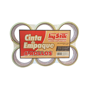 CINTA EMPAQUE 48X45 TRANSPARENTE PAQUETE C/6 CINTA EMPAQUE 48X45 TRANSPARENTE PAQUETE C/6