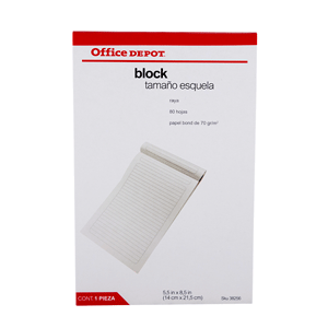 BLOCK T/ESQUELA RAYA OFFICE DEPOT BLOCK T/ESQUELA RAYA OFFICE DEPOT