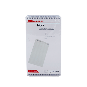 BLOCK TAQUIGRAFIA LARGO 80 HJS PAQ/4 OFFICE DEPOT BLOCK TAQUIGRAFIA LARGO 80 HJS PAQ/4 OFFICE DEPOT