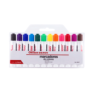 MARCADOR BASE D/AGUA D/COLORES OFFICE DEPOT MARCADOR BASE D/AGUA D/COLORES OFFICE DEPOT