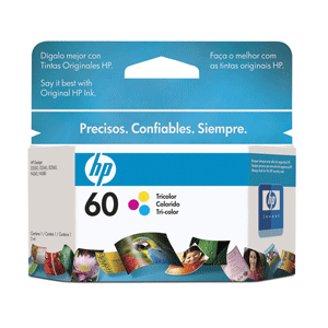 CARTUCHO DE TINTA HP 60 TRICOLOR ORIGINAL CARTUCHO DE TINTA HP 60 TRICOLOR ORIGINAL