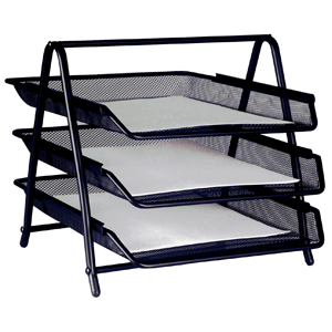 CHAROLA MESH 3 NIVELES T/CARTA NEGRO CHAROLA MESH 3 NIVELES T/CARTA NEGRO
