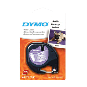 ETIQUETAS LETRATAG DYMO TRANSPARENTE ETIQUETAS LETRATAG DYMO TRANSPARENTE