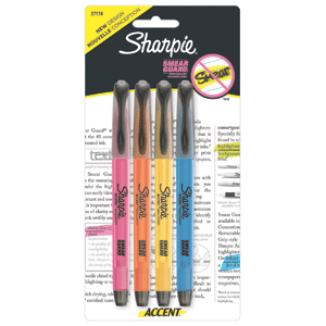 RESALTADOR SHARPIE ACCENT SURTIDO 4CD RESALTADOR SHARPIE ACCENT SURTIDO 4CD