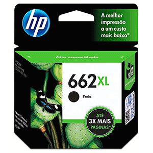 CARTUCHO DE TINTA HP 662XL NEGRA ORIGINAL CARTUCHO DE TINTA HP 662XL NEGRA ORIGINAL