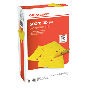 SOBRE CON RONDANA CARTA 50 PACK OFFICE DEPOT SOBRE CON RONDANA CARTA 50 PACK OFFICE DEPOT
