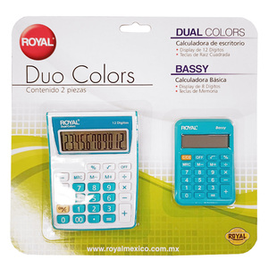CALC.2 PACK ROYAL DUO COLORS BACH TO SCHOOL 2015 CALC.2 PACK ROYAL DUO COLORS BACH TO SCHOOL 2015