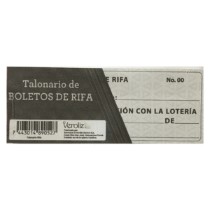TALONARIO BOLETO DE RIFAS SOLO NÚMERO TALONARIO BOLETO DE RIFAS SOLO NÚMERO