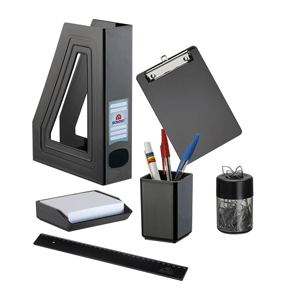 KIT ESCRITORIO ( 6 PIEZAS) NEGRO KIT ESCRITORIO ( 6 PIEZAS) NEGRO