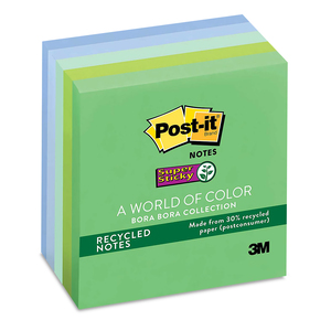 POST-IT NOTAS SUPER ADHESIVAS, COLOR BORA BORA POST-IT NOTAS SUPER ADHESIVAS, COLOR BORA BORA