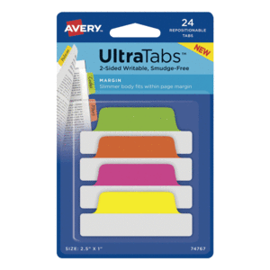 ETIQ.MINI ULTRA TABS COL. NEON 24U ETIQ.MINI ULTRA TABS COL. NEON 24U