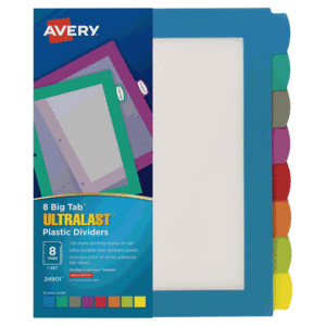 SEPARADOR PLASTICO C/VENTANA 8 PESTAÑAS SEPARADOR PLASTICO C/VENTANA 8 PESTAÑAS
