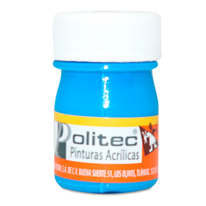 PINTURA ACRILICA AZUL CELESTE POLITEC N313 20ML PZ PINTURA ACRILICA AZUL CELESTE POLITEC N313 20ML PZ