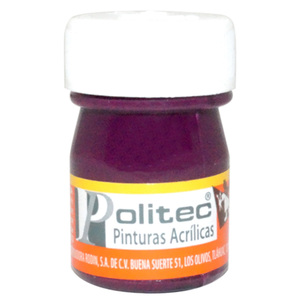 PINTURA ACRILICA MALVA POLITEC 20ML PZ PINTURA ACRILICA MALVA POLITEC 20ML PZ