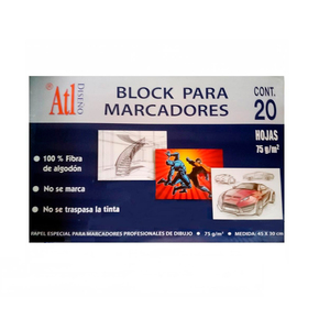 BLOCK PARA MARCADORES ATL 20 HOJAS PZ BLOCK PARA MARCADORES ATL 20 HOJAS PZ