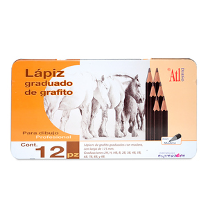 ESTUCHE METAL LAPIZ GRAD GRAF 2H C/12 ESTUCHE METAL LAPIZ GRAD GRAF 2H C/12