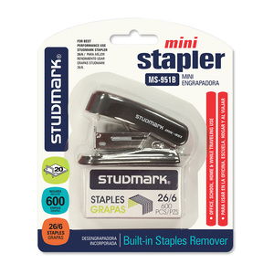 ENGRAPADORA STUDMARK MINI 26/6 + GRAPAS (BLISTER) ENGRAPADORA STUDMARK MINI 26/6 + GRAPAS (BLISTER)