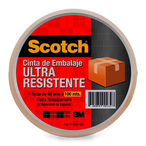 SCOTCH CINTA DE EMPAQUE ULTRA RESISTENTE 48MMX100M SCOTCH CINTA DE EMPAQUE ULTRA RESISTENTE 48MMX100M