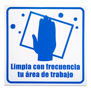 LETRERO DE PARED LIMPIA CON FRECUENCIA TU AREA DE LETRERO DE PARED LIMPIA CON FRECUENCIA TU AREA DE