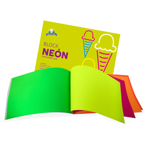 BLOCK DE CARTULINA NEON - OFICIO LIBRO DE COLOREAR BLOCK DE CARTULINA NEON - OFICIO LIBRO DE COLOREAR