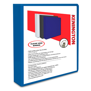 CARPETA 1.5P KENINGTON AZUL (CON VENTANA, ARILLO D) CARPETA 1.5P KENINGTON AZUL (CON VENTANA, ARILLO D)