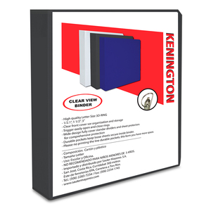CARPETA 3P KENINGTON NEGRO (CON VENTANA, ARILLO D) CARPETA 3P KENINGTON NEGRO (CON VENTANA, ARILLO D)