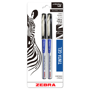 ROLLERBALL ZEBRA J-ROLLER NEGRO 2U (TINTA GEL , ROLLERBALL ZEBRA J-ROLLER NEGRO 2U (TINTA GEL ,