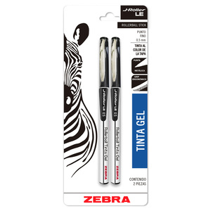 ROLLERBALL ZEBRA J-ROLLER NEGRO 2U (TINTA GEL , ROLLERBALL ZEBRA J-ROLLER NEGRO 2U (TINTA GEL ,