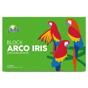BLOCK DE PAPEL ARCO IRIS OFICIO MIS PASITOS BLOCK DE PAPEL ARCO IRIS OFICIO MIS PASITOS