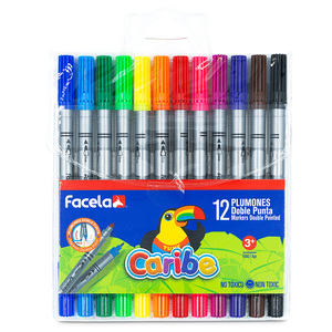 MARCADORES FACELA DOBLE PUNTA 12U MARCADORES FACELA DOBLE PUNTA 12U