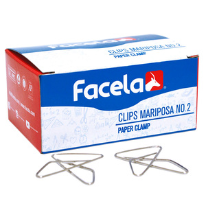 CLIPS MARIPOSA NO. 2 FACELA 100U CLIPS MARIPOSA NO. 2 FACELA 100U
