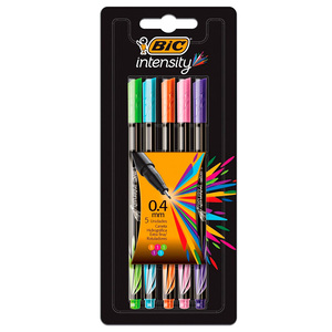 MARCADORES BIC INTENSITY PUNTO FINO 0.4MM 5U COLOR MARCADORES BIC INTENSITY PUNTO FINO 0.4MM 5U COLOR
