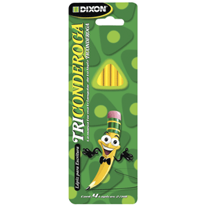 LAPIZ TRICONDEROGA TRIANGULAR NO 2 BLISTER 4 PZA. LAPIZ TRICONDEROGA TRIANGULAR NO 2 BLISTER 4 PZA.