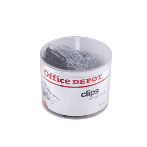 TUBO C/500 CLIPS BLANCO Y NEGRO OFFICE DEPOT TUBO C/500 CLIPS BLANCO Y NEGRO OFFICE DEPOT