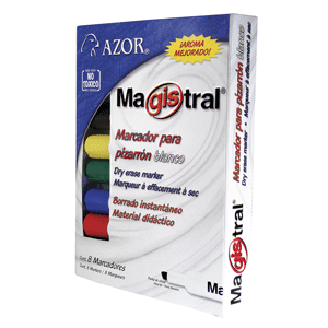MARCADOR MAGISTRAL C/8 COLORES SURTIDOS MARCADOR MAGISTRAL C/8 COLORES SURTIDOS