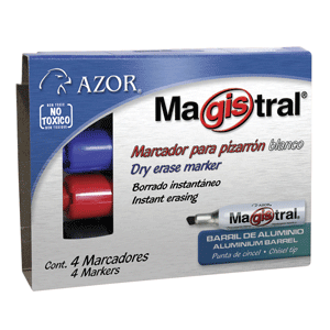 MARCADOR MAGISTRAL ESTUCHE C/4 COLORES SURTIDOS MARCADOR MAGISTRAL ESTUCHE C/4 COLORES SURTIDOS