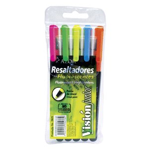 MARCATEXTO AMARILLO/VERDE VISION JR BLISTER C/5 MARCATEXTO AMARILLO/VERDE VISION JR BLISTER C/5